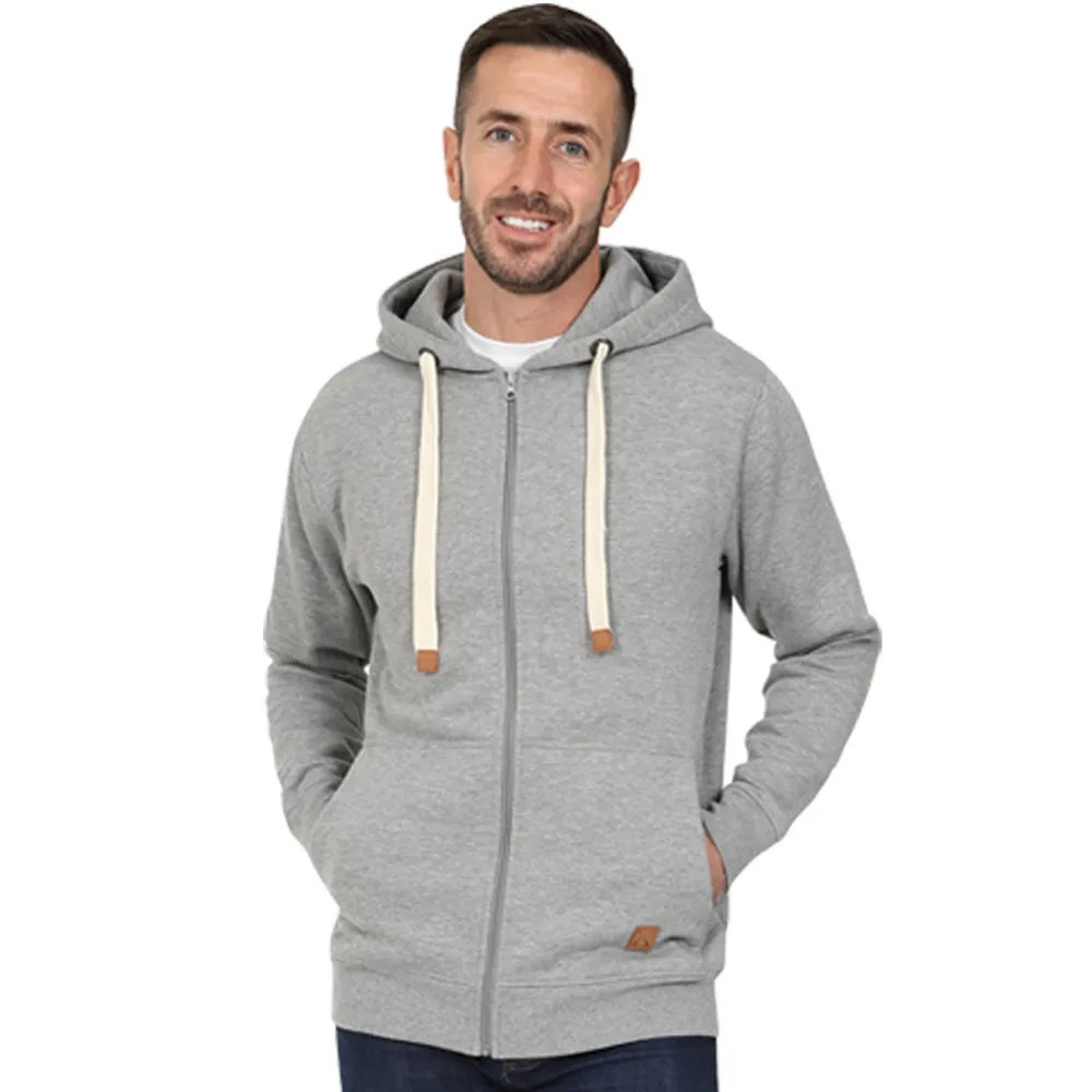 Men's Full Zip Fleece Hoodie - Black