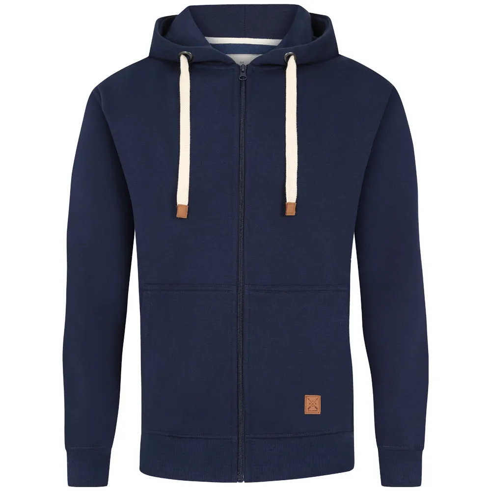 Men's Full Zip Fleece Hoodie - Black
