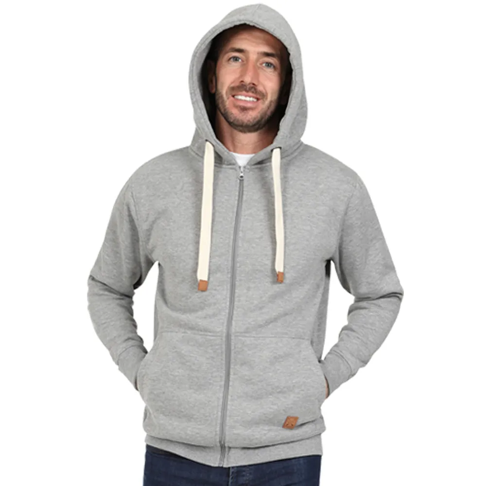 Men's Full Zip Fleece Hoodie - Black