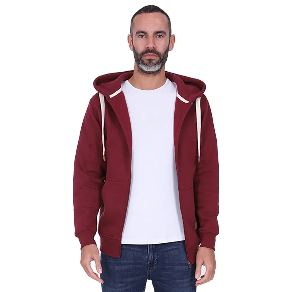 Men's Full Zip Fleece Hoodie - Black