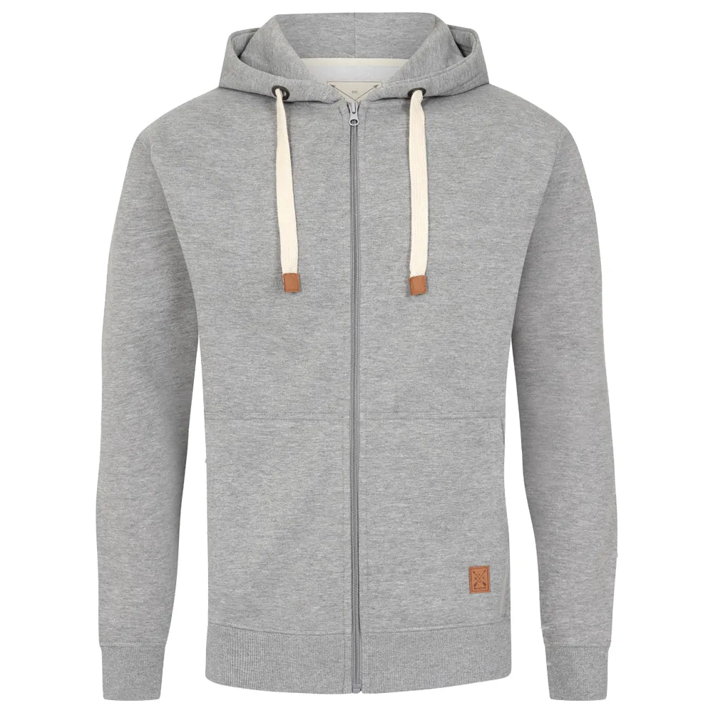 Men's Full Zip Fleece Hoodie - Black