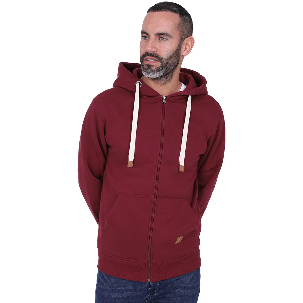 Men's Full Zip Fleece Hoodie - Black