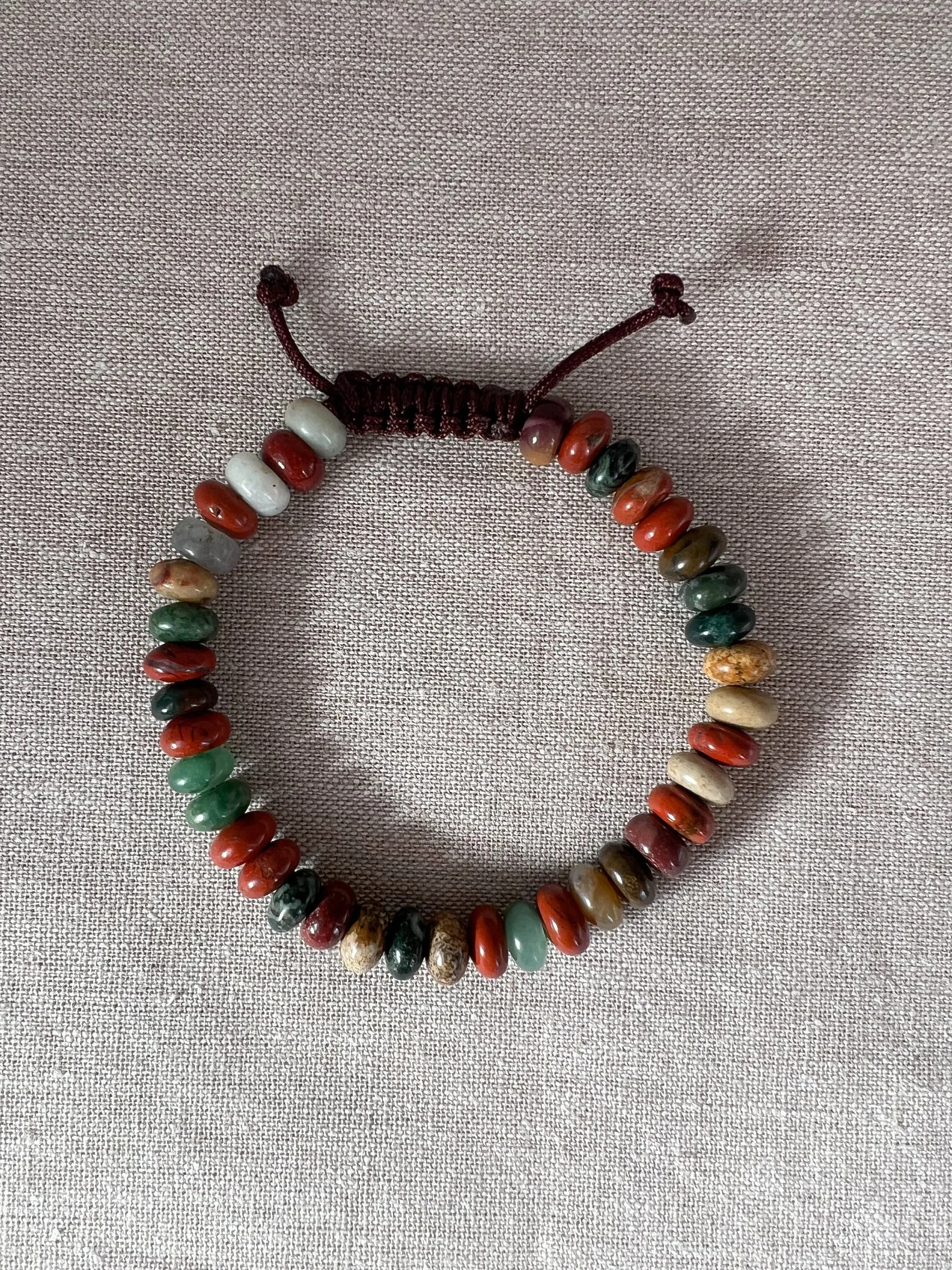 Men's Mixed Gemstone Bracelet