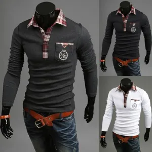 Men's Plaid Polo