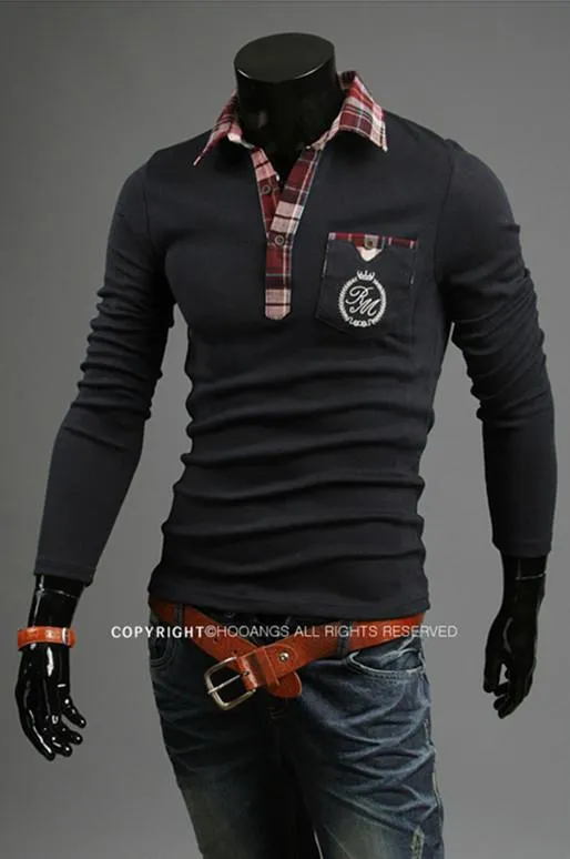 Men's Plaid Polo