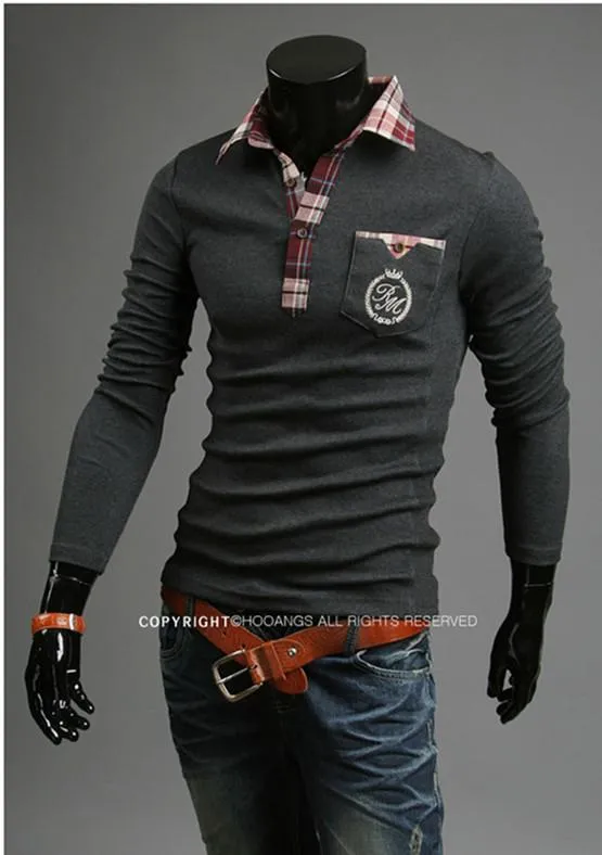 Men's Plaid Polo