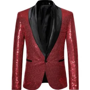 Men's Sequin Party Blazer Coat | Formal
