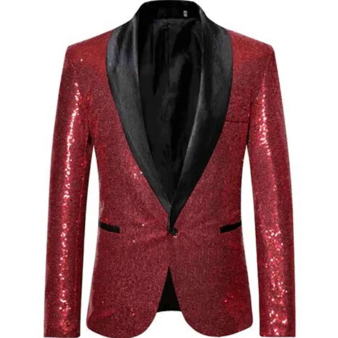 Men's Sequin Party Blazer Coat | Formal