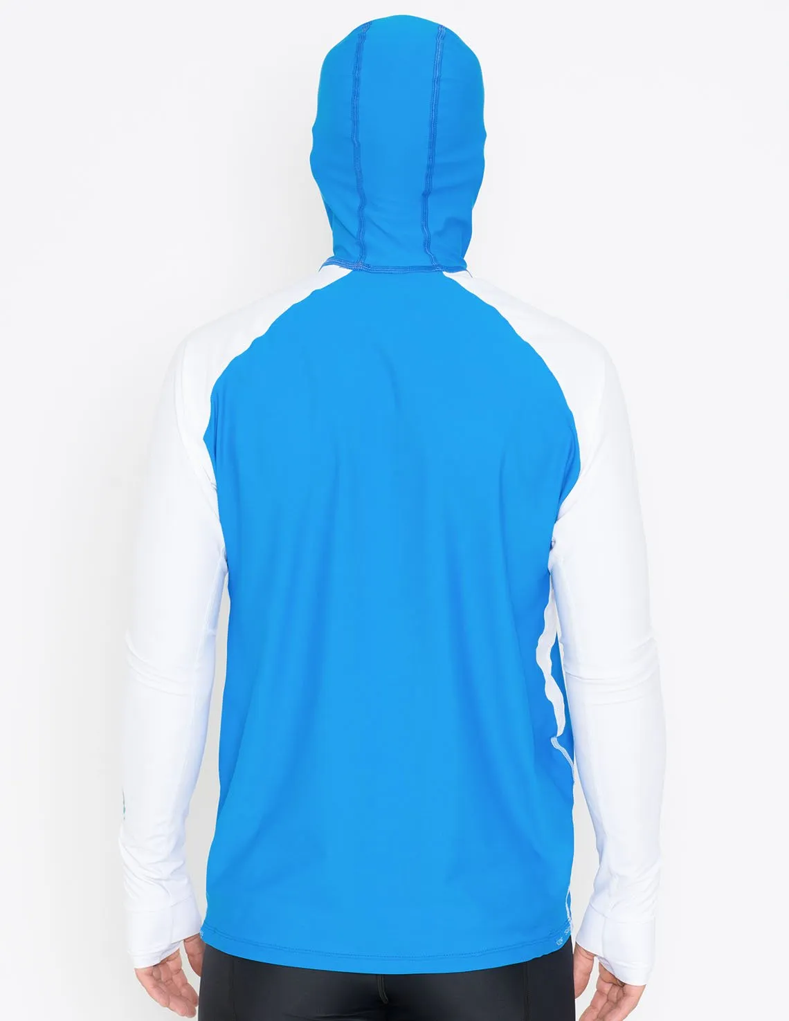 Men's Snorkel Hoodie Rash Guard - Caribbean Fish ID - Gray