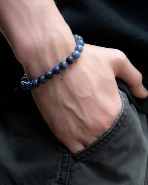Men's Sodalite Corded Bracelet