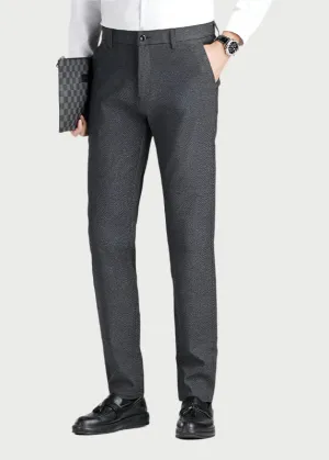 Men's Wool Blend Dress Pants | Winter Professional Business Trousers