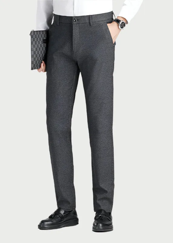 Men's Wool Blend Dress Pants | Winter Professional Business Trousers