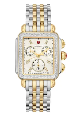 Michele Deco Two-Tone 18k Gold Diamond MWW06A000776