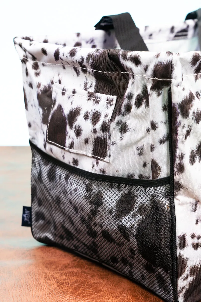 Moo York Minute Collapsible Haul-It-All Basket with Mesh Pockets