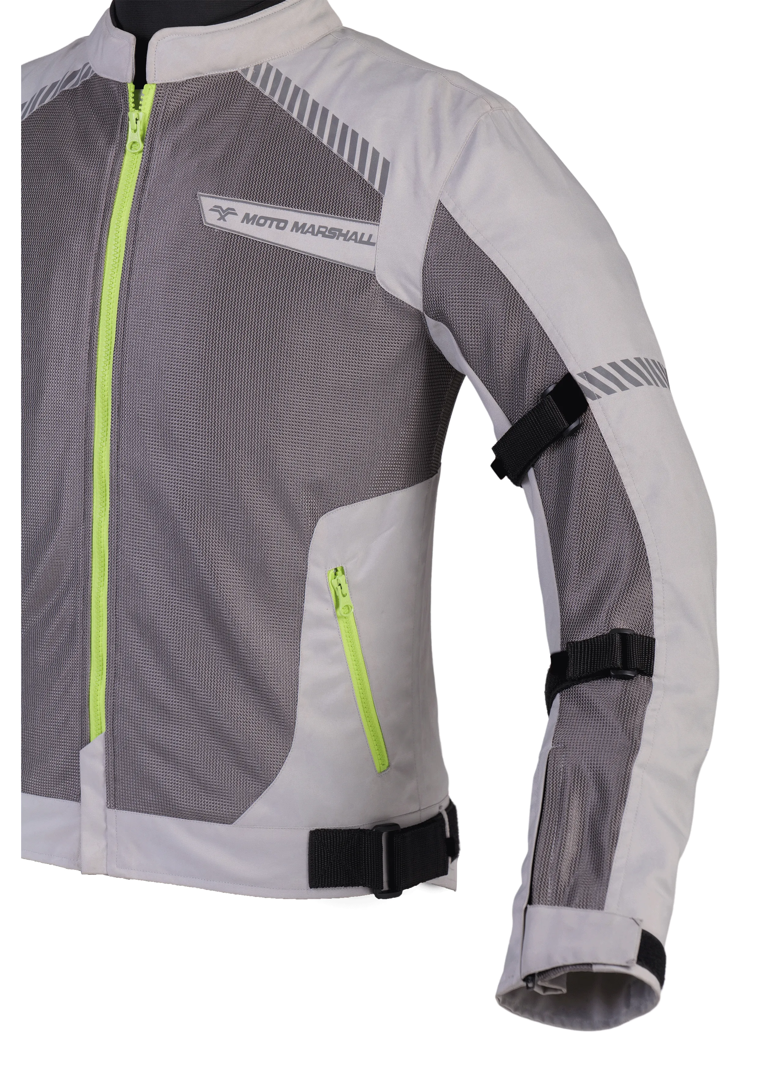 Motomarshall - Valor Grey Neon Mesh Jackets