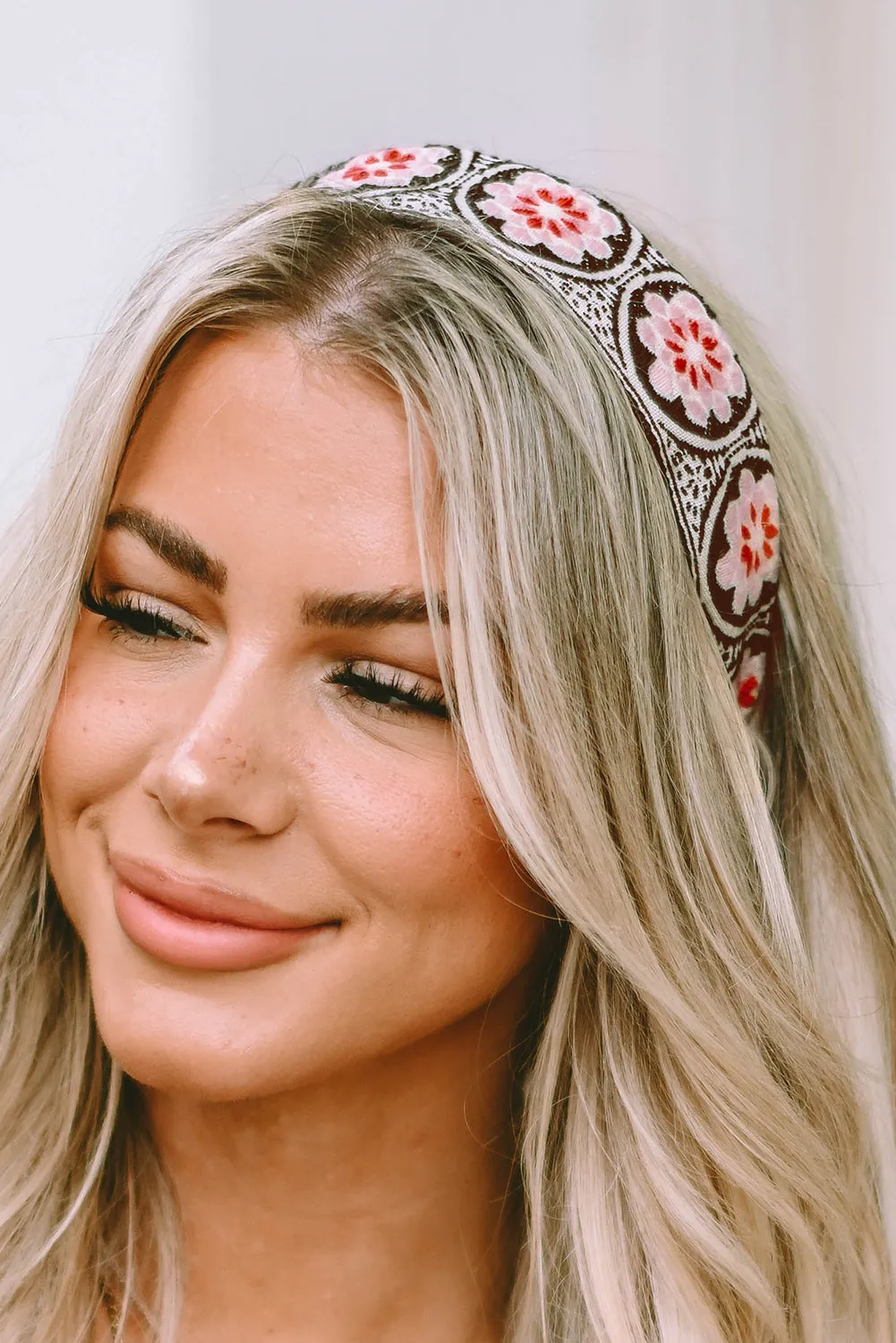 Multicolour Vintage Floral Embroidered Headband