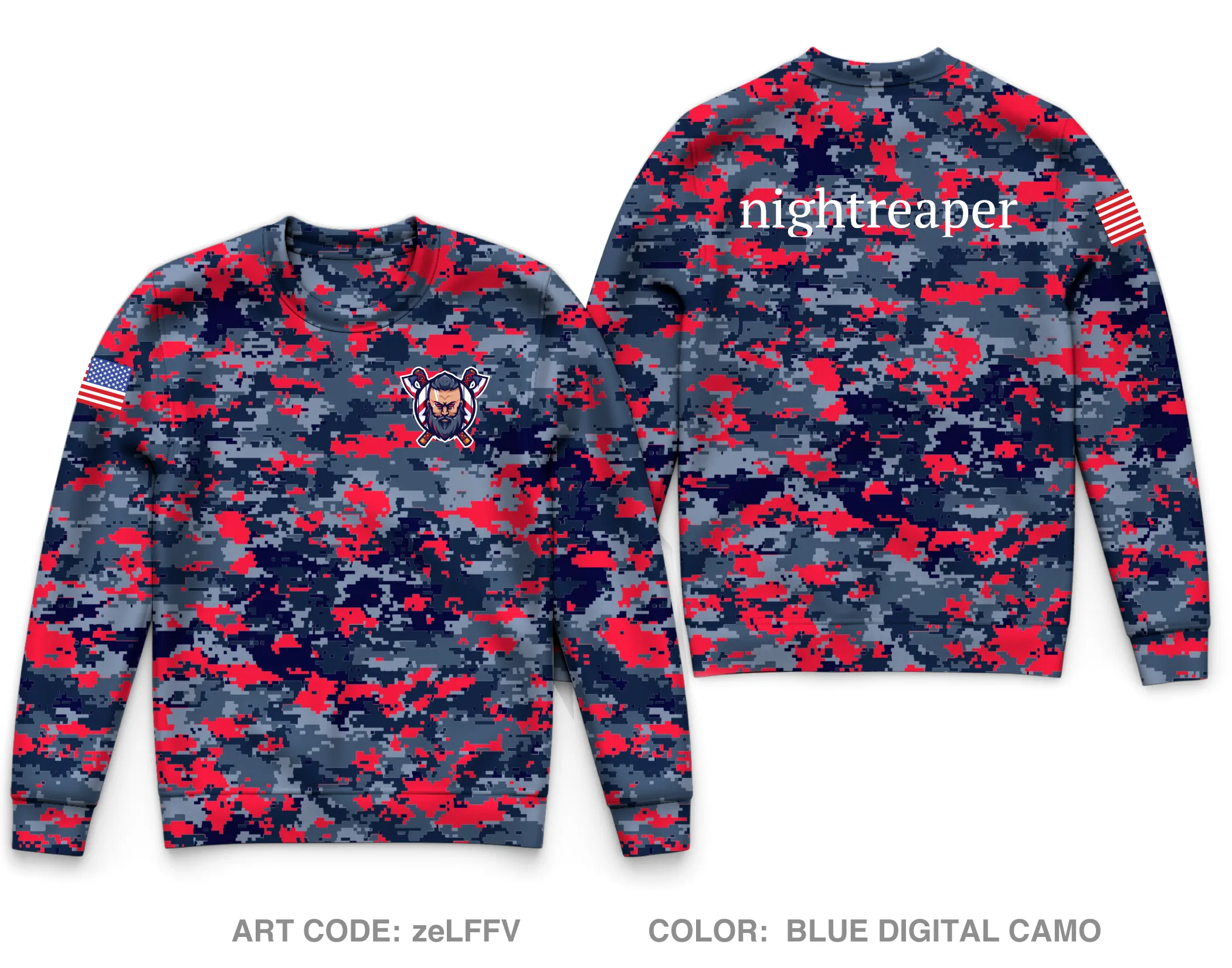Nightreaper Core Men's Crewneck Performance Sweatshirt - zeLFFV