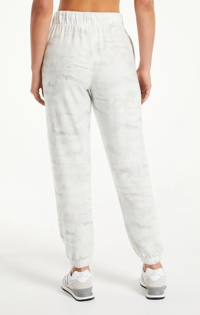 Oakland watercolor joggers in sandstone