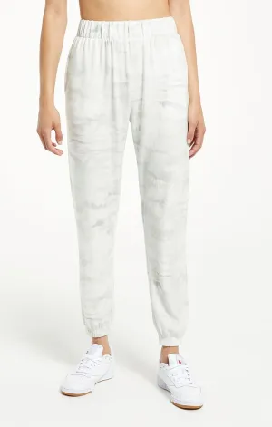 Oakland watercolor joggers in sandstone