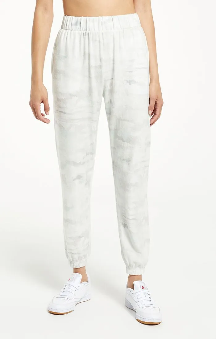 Oakland watercolor joggers in sandstone