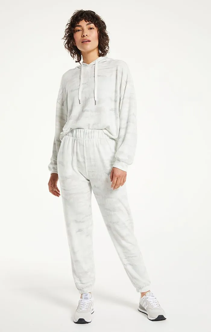 Oakland watercolor joggers in sandstone