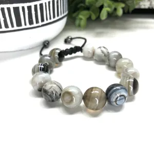 Onyx Macrame Bracelet- Greg