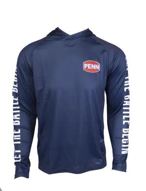 Penn Pro Long Sleeve Hooded Fishing Jersey Shirt
