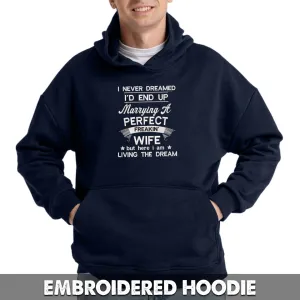 Perfect Wife Embroidered Sweatshirt, Hoodie
