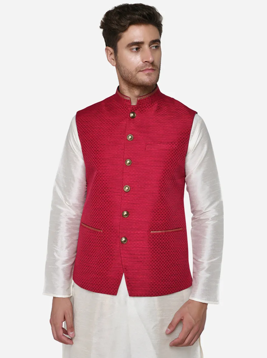 Pink Bandhgala Jacket | Azania