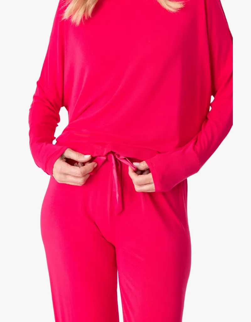 PJ Salvage Day Dreams Modal PJ Set in Ruby Red