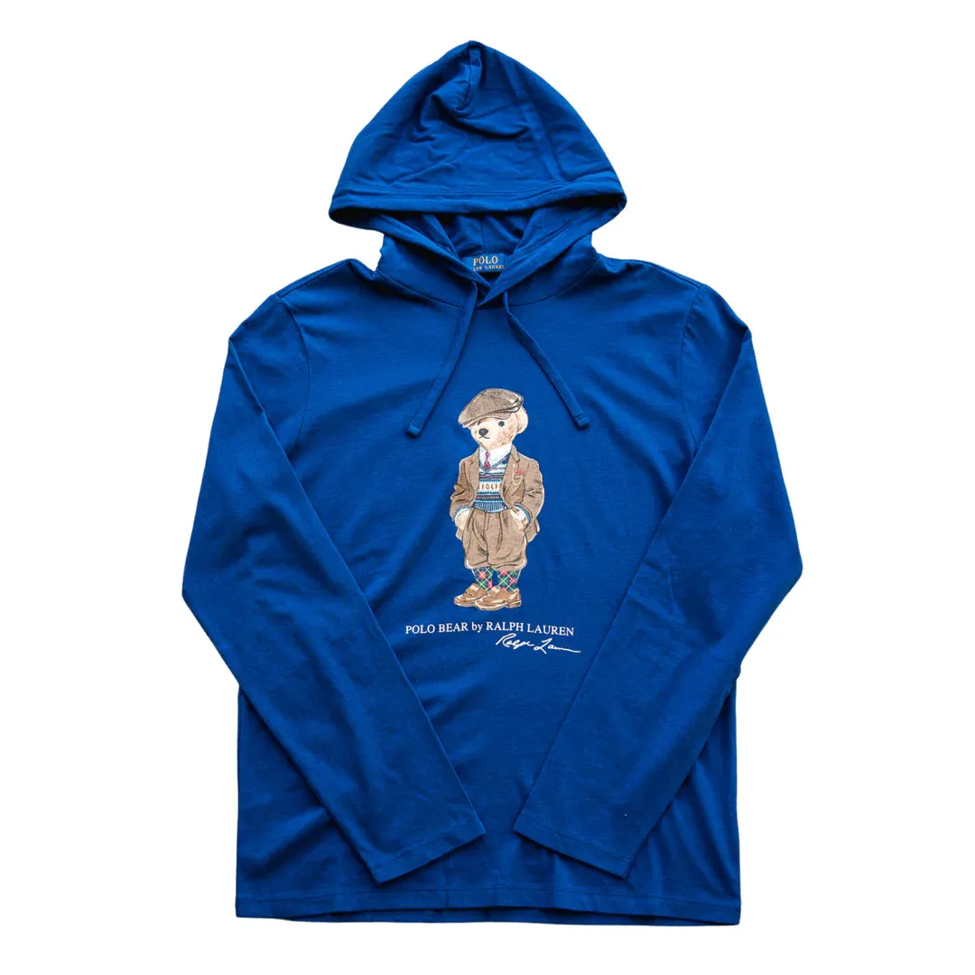 Polo Ralph Lauren Blue Polo Bear Jersey Hooded T-Shirt