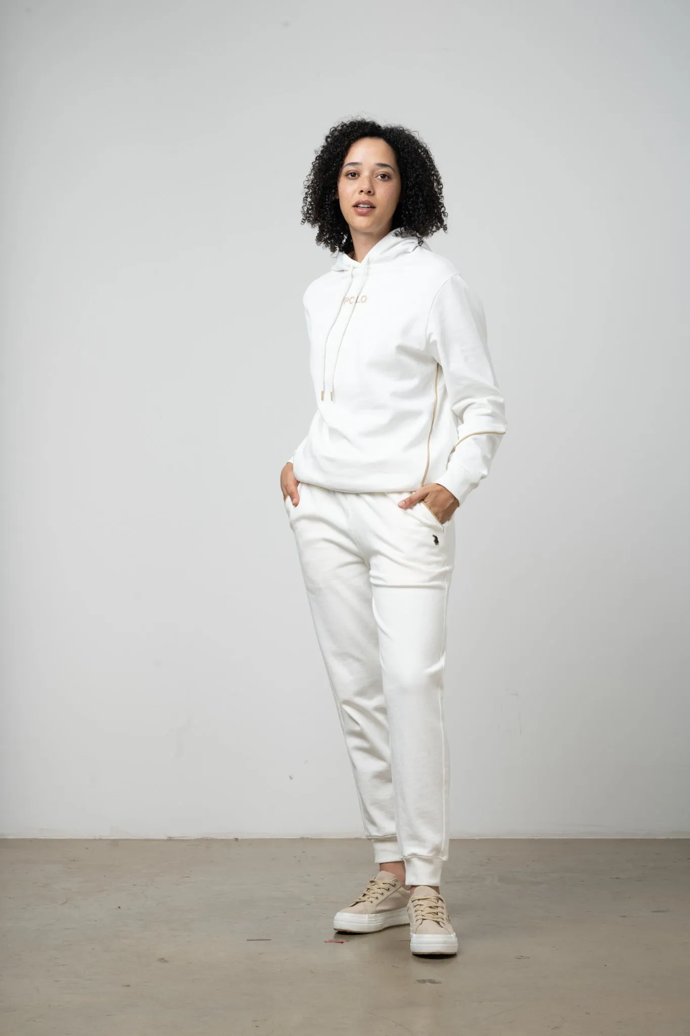 Polo Women Demi Track Jogger Off White