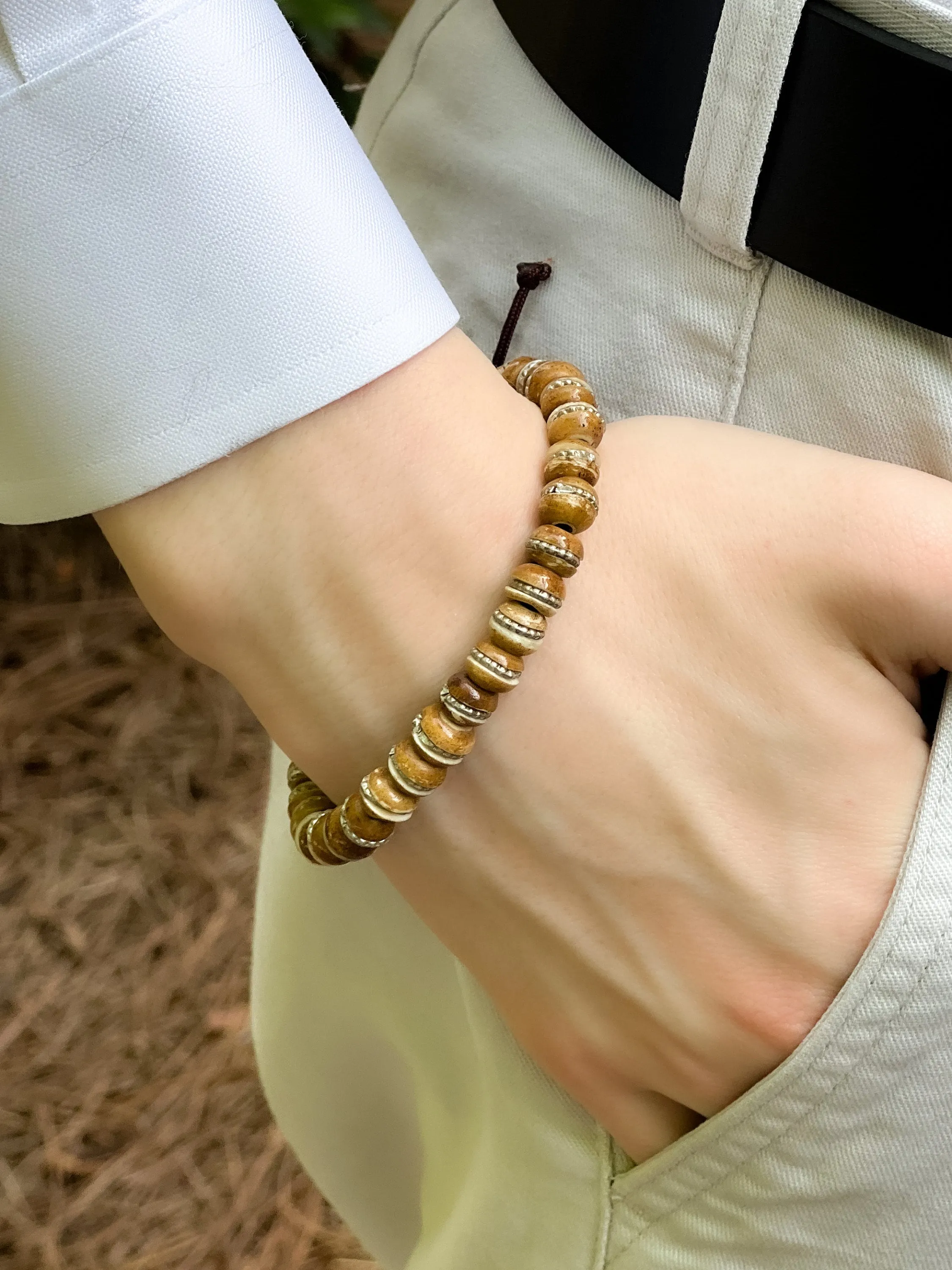 Prayer Bead Adjustable Bracelet