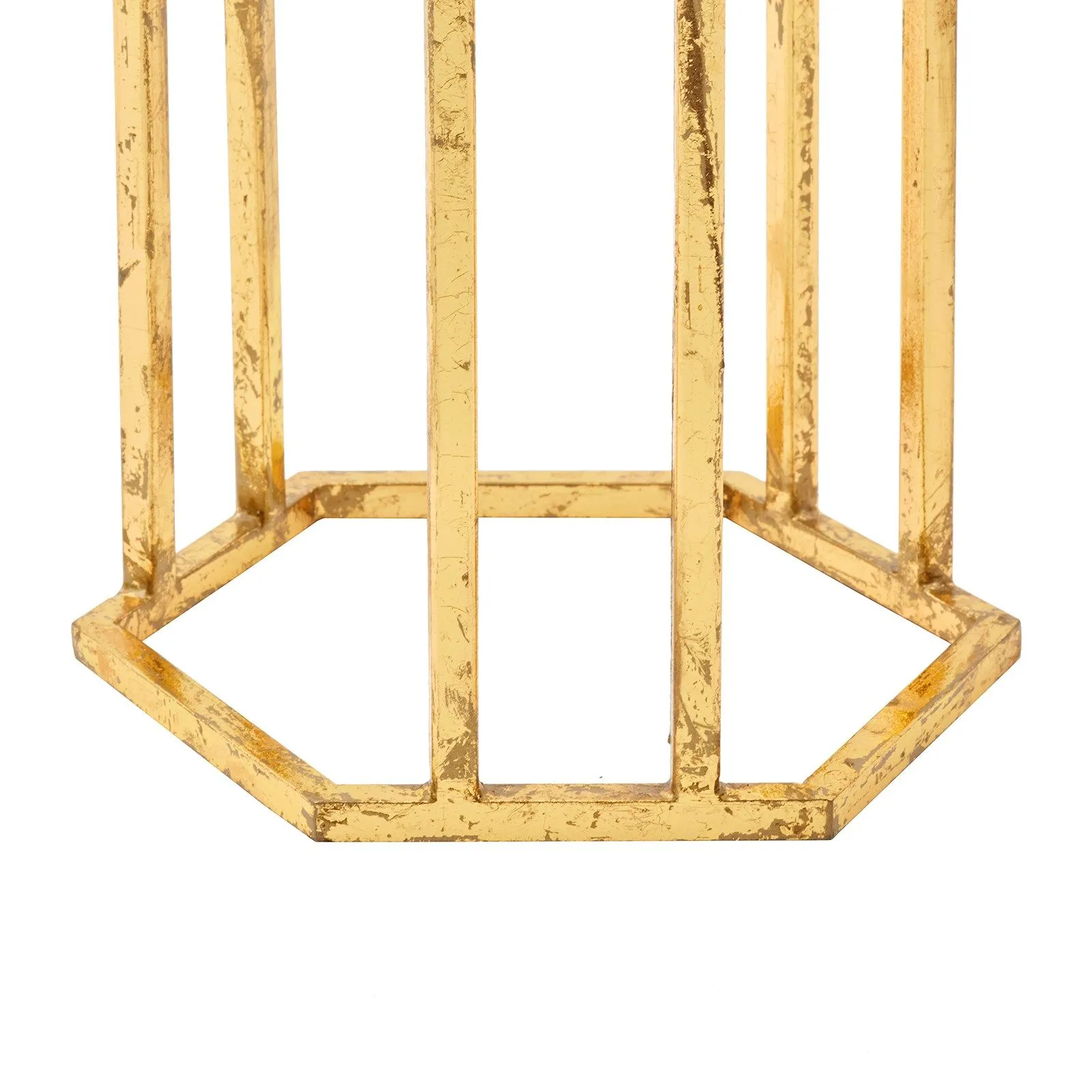 Prism Round Side Table / Gold Leaf