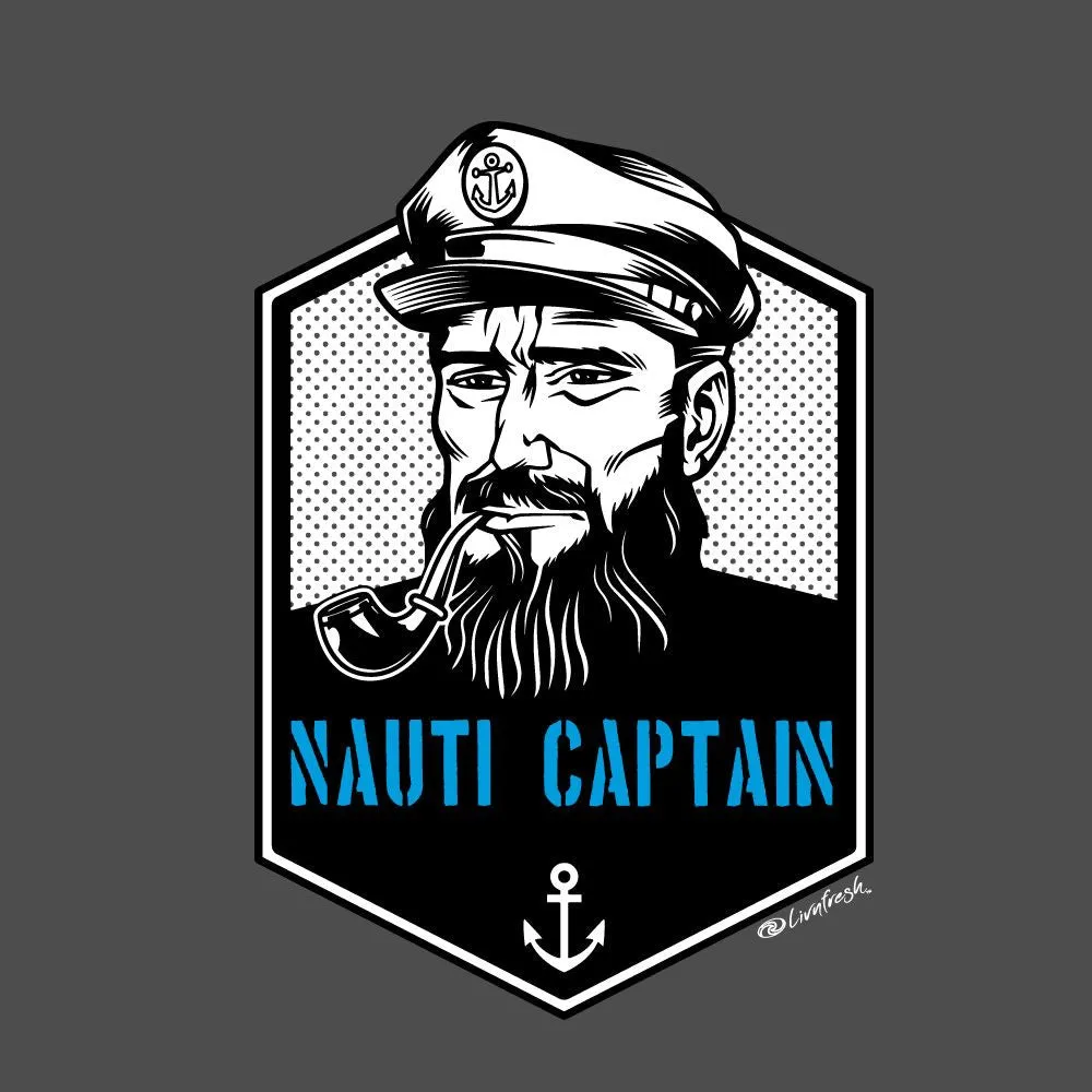 "Nauti Captain" Men's Classic Hoodie
