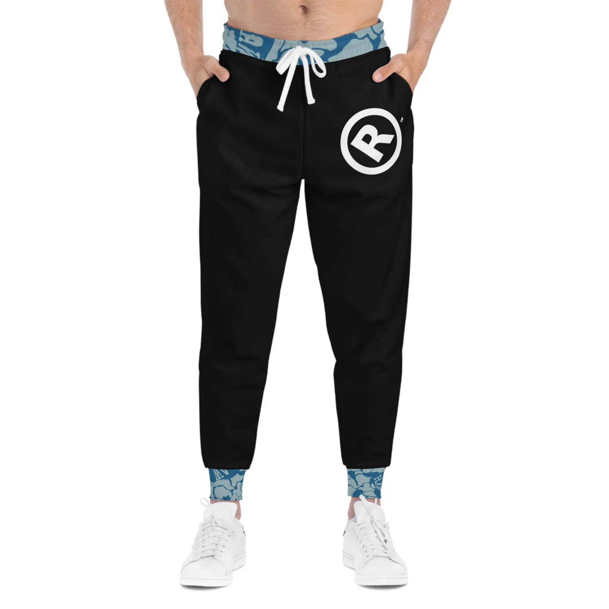 Raw Sushi "blue camo trim" Athletic Joggers