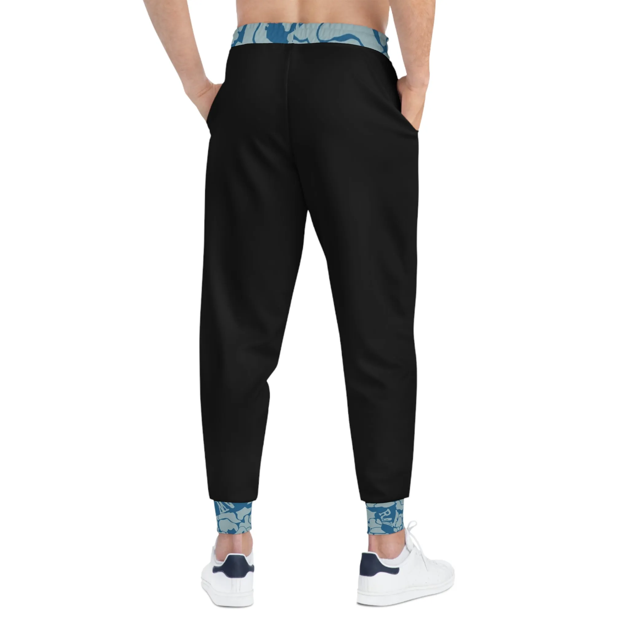Raw Sushi "blue camo trim" Athletic Joggers