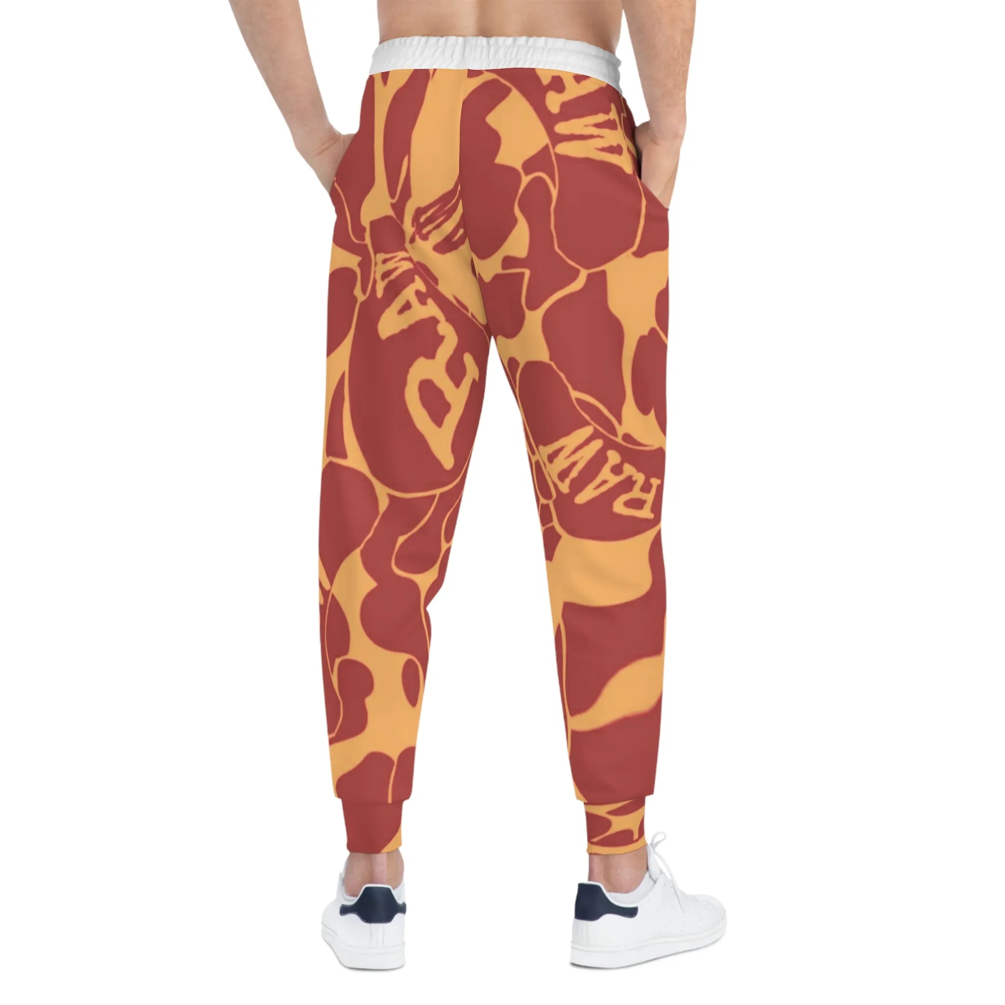 raw sushi "ORANGE CAMO"Athletic Joggers