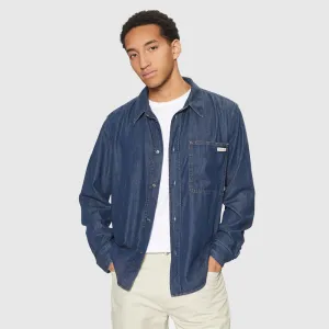 Regular Denim Shirt - Denim Dark