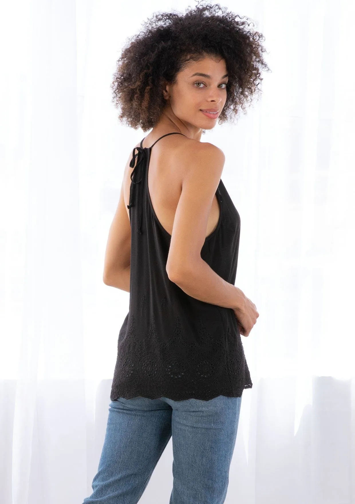 Roz Eyelet Tank