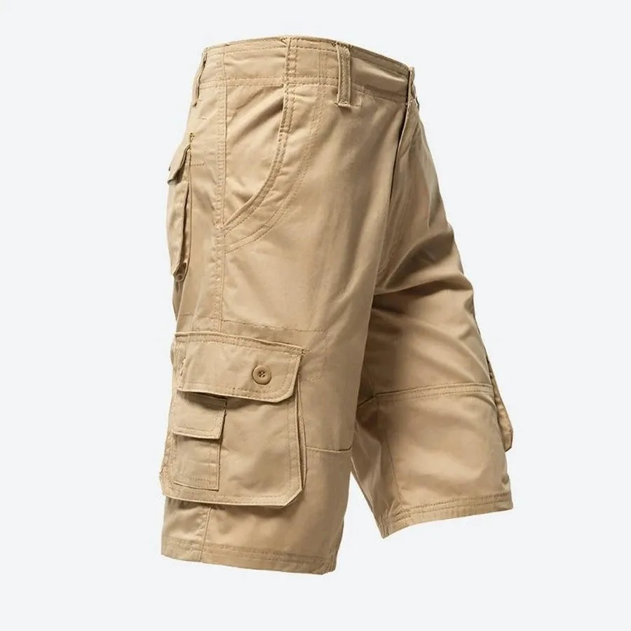 Rugged Multi-Pocket Military Cargo Shorts