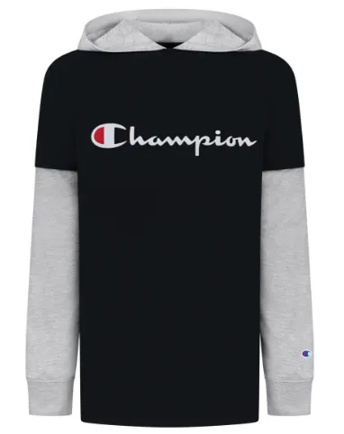 Script 2Fer Hooded Long Sleeve Shirt