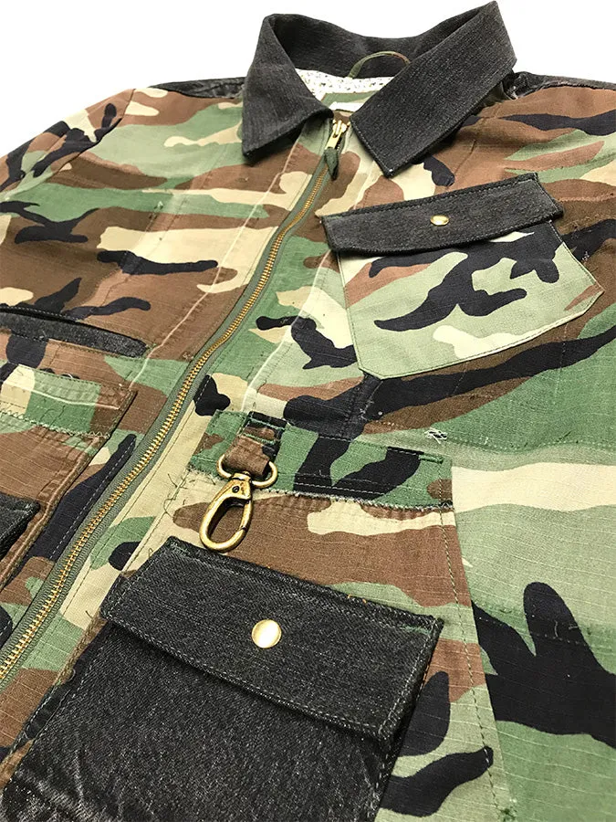 SE4-Camo Denim Jacket