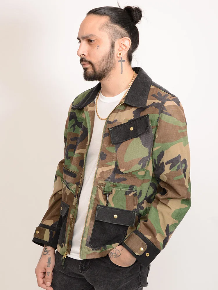SE4-Camo Denim Jacket