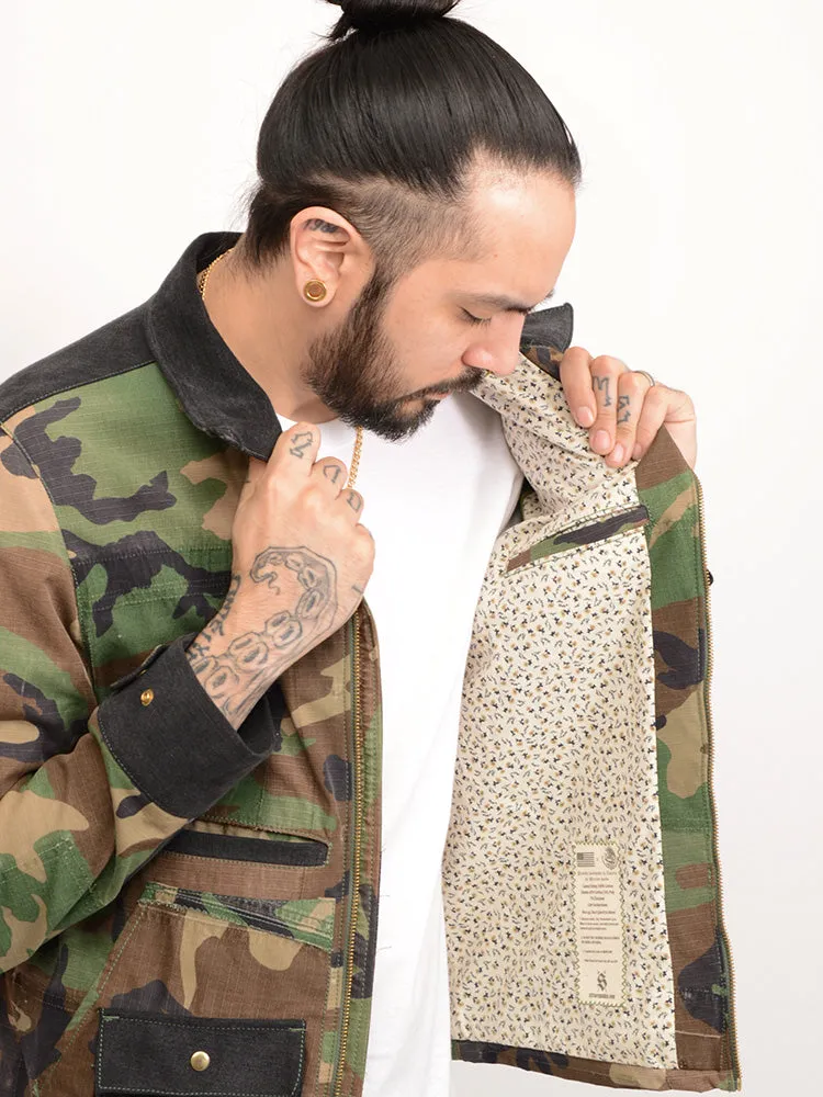 SE4-Camo Denim Jacket