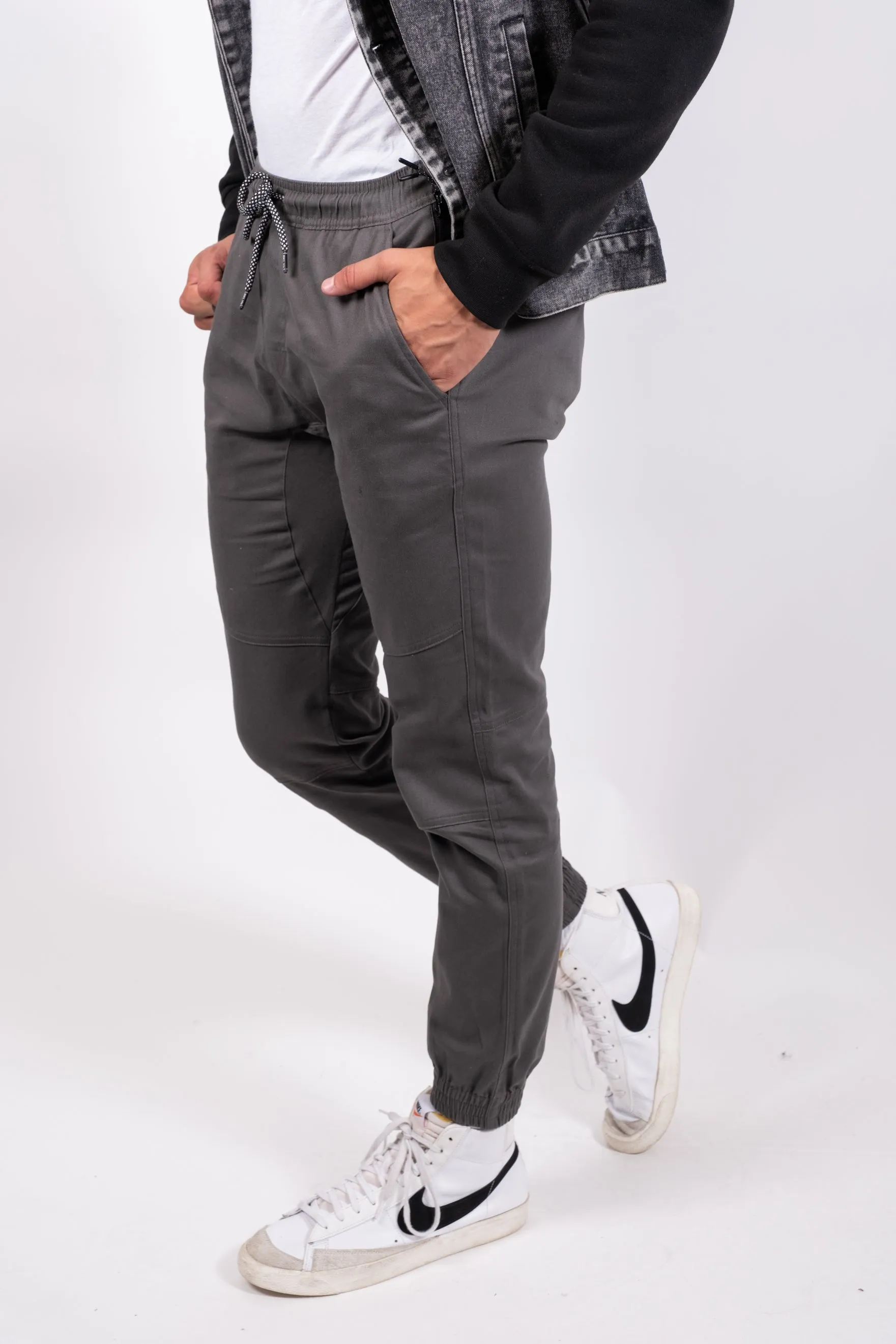 Side Pocket Zip Twill Jogger 2.0