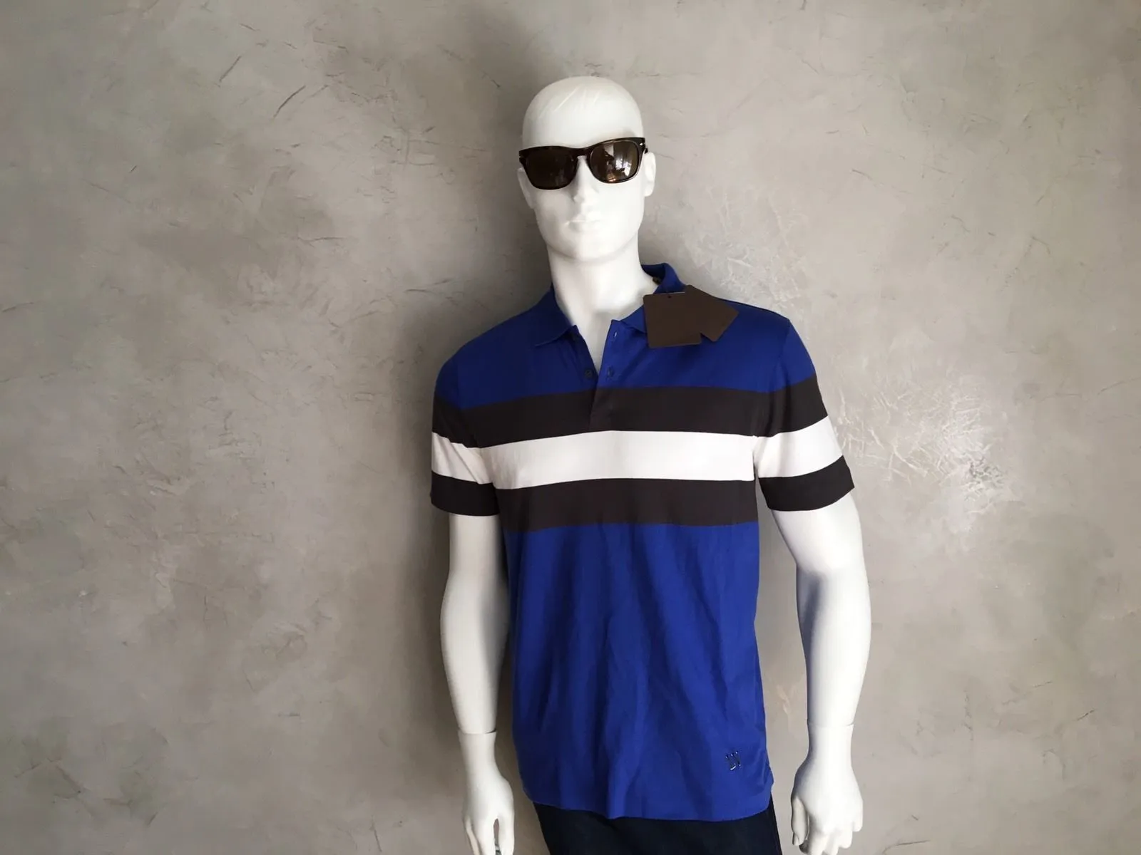Striped Jacquard Polo