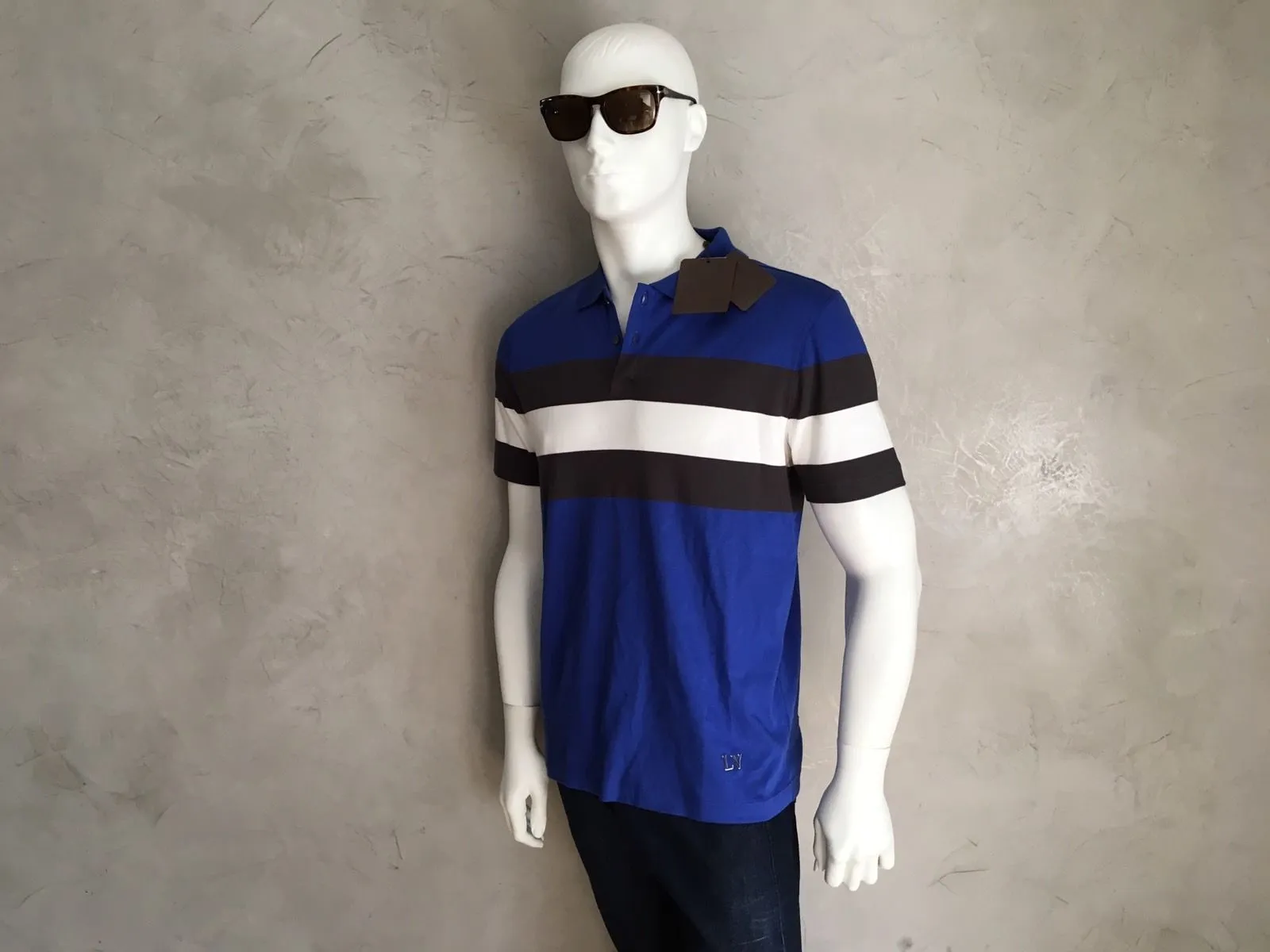 Striped Jacquard Polo