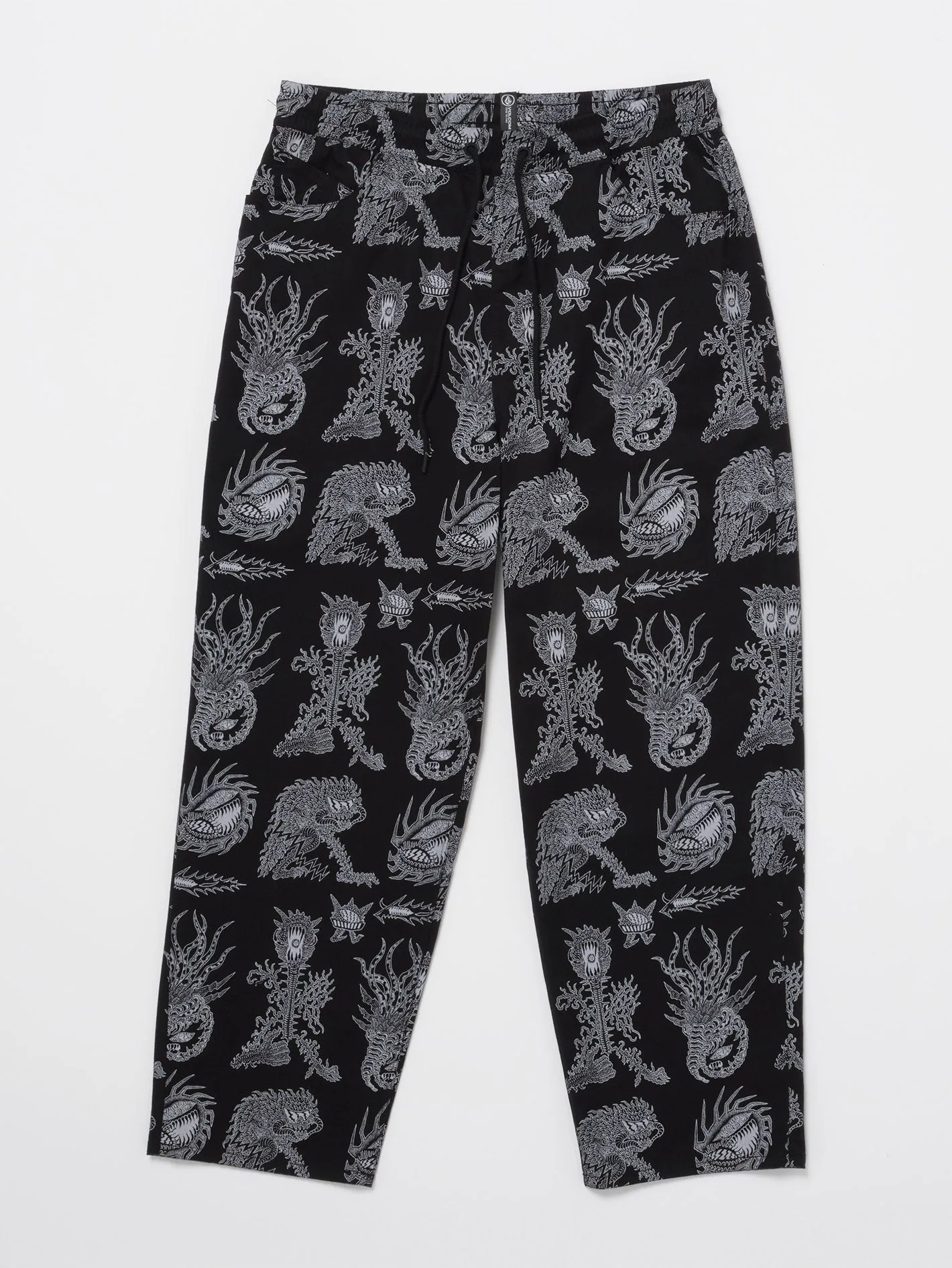 Tetsunori Freazy Elastic Waist Trousers - BLACK