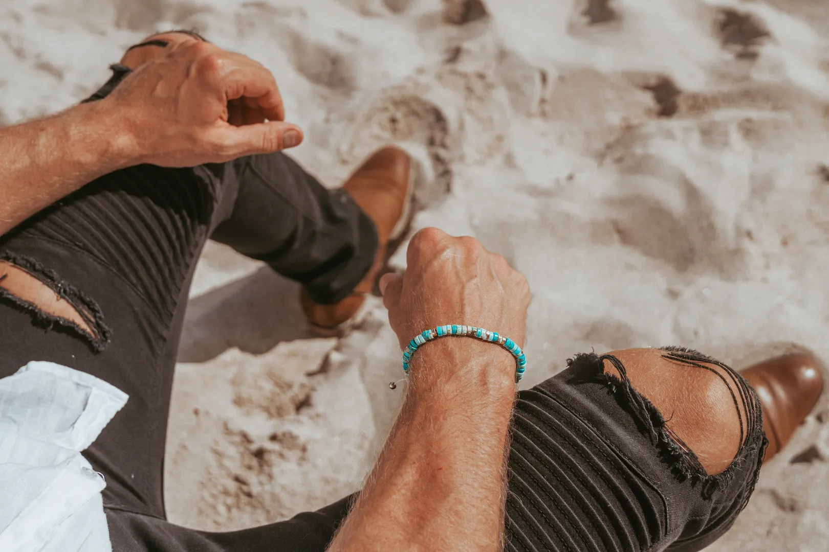 The Moana Bracelet • Sea Sediment Jasper